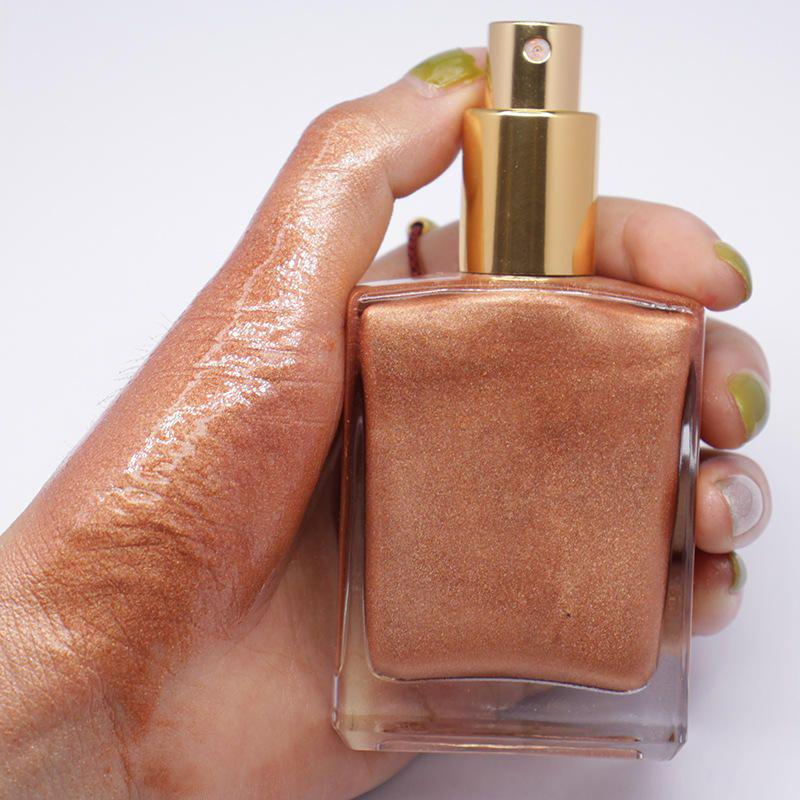 Visokokvalitetni iluminator Bronze Body Shimmer Oil Cosmetics Tekući highlighter za šminku