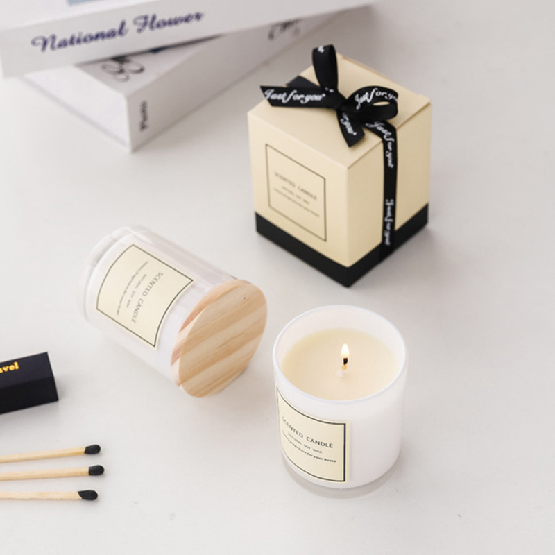 150 g romantične okrugle mirisne rođendanske svijeće od sojinog voska, luksuzne, ručno rađene veganske mirisne svijeće, poklon set