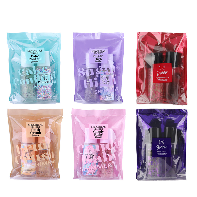 Prilagodite logo Body Mist Collection parfemski sprej za tijelo Secret Body Mist Set 75 ml*2
