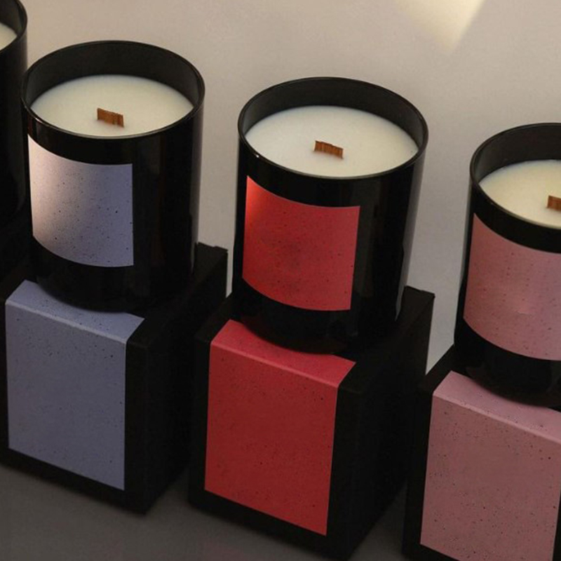 Šalica s debelim dnom od 220 g Ekološka drvena jezgra bez dima Vrhunska poklon kutija Mirisna svijeća s eteričnim uljem biljaka i sojinim voskom